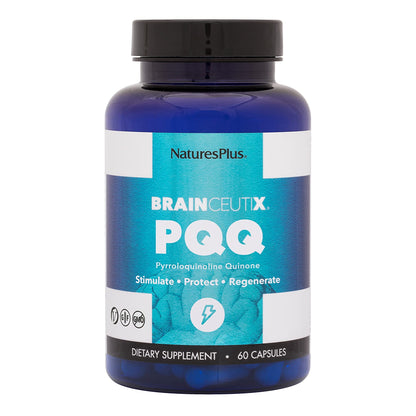 Natures Plus Brainceutix PQQ - 60 Vegan Capsules | Memory & Brain Power