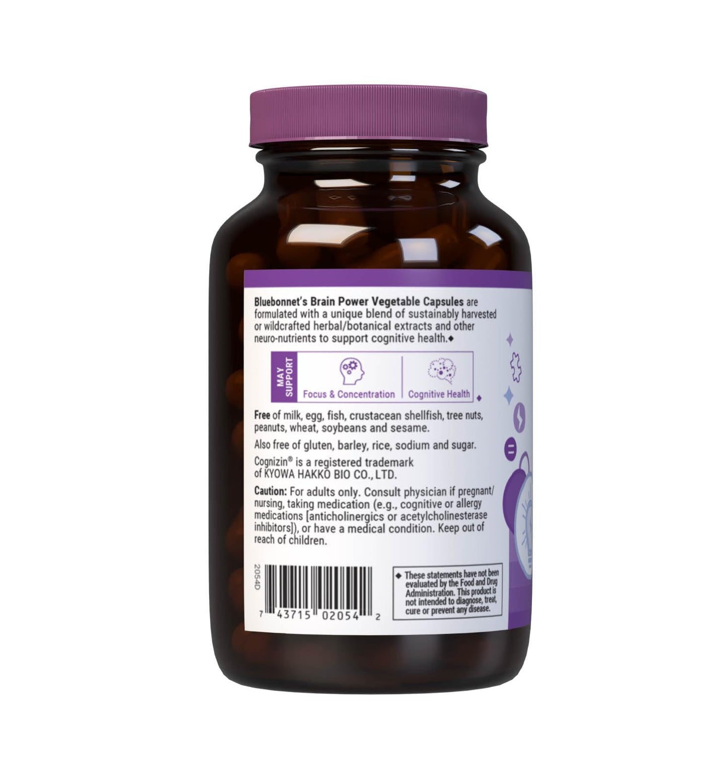 Bluebonnet BrainPower – Whole Food Nootropics for Brain Health