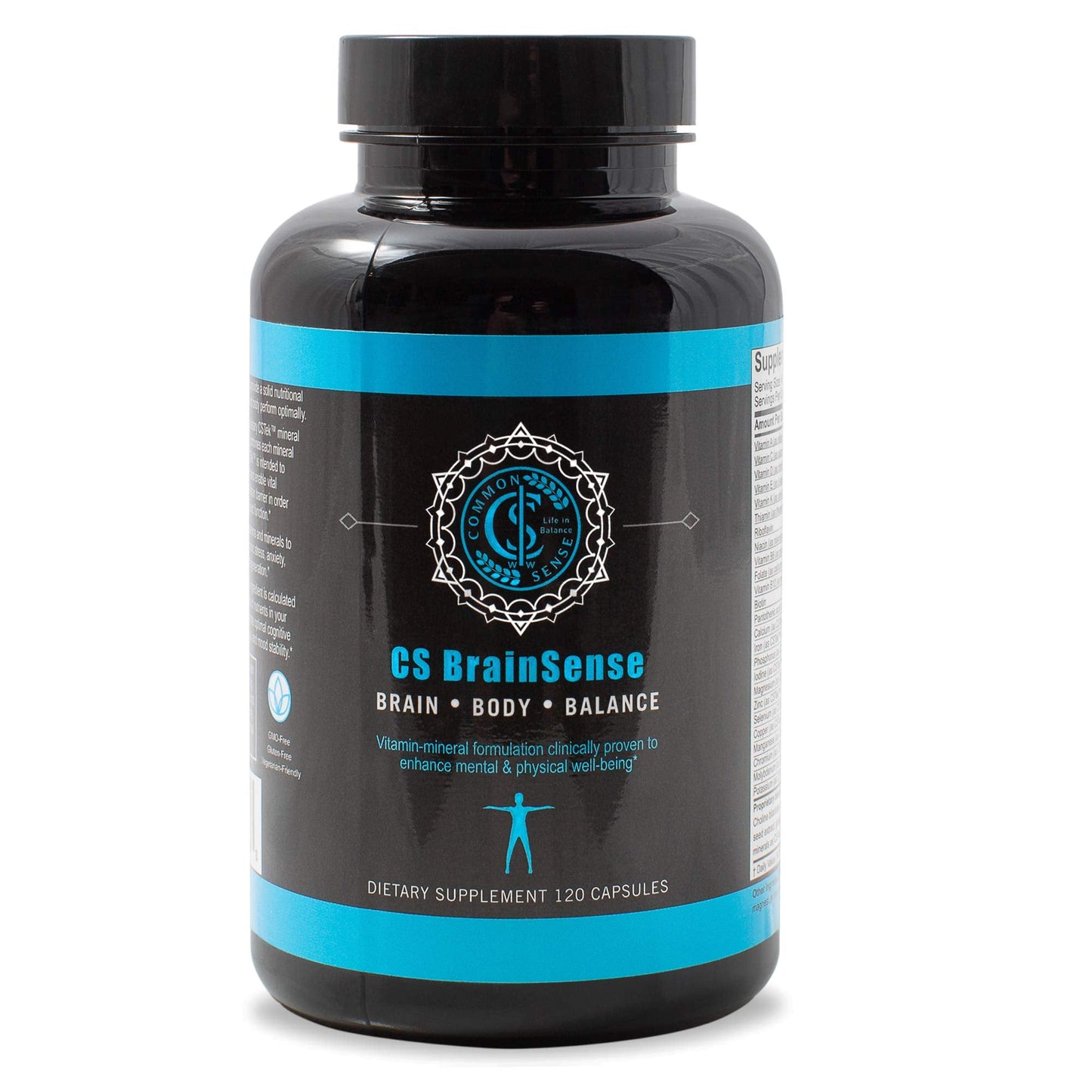 BrainSense Mood Stabilizer & Brain Supplement - 120 Capsules | CommonSenseWW