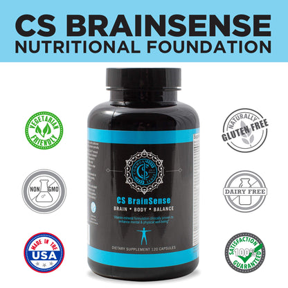 BrainSense Mood Stabilizer & Brain Supplement - 120 Capsules | CommonSenseWW
