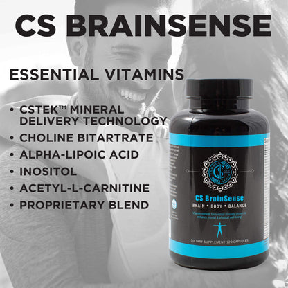 BrainSense Mood Stabilizer & Brain Supplement - 120 Capsules | CommonSenseWW