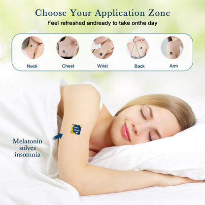 BRAMHO Sleep Patches – Plant-Based Sleep Aid with Melatonin, Magnesium & Sour Cherry (2 Box, 120 Count)