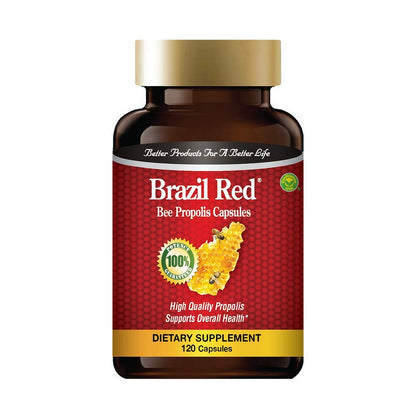 Brazil Red Bee Propolis High Concentrate (120 Capsules) | Premium Brazilian Propolis