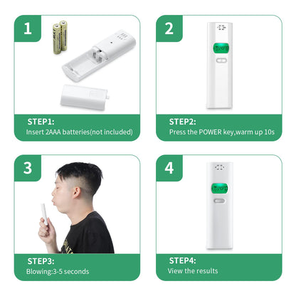Professional Bad Breath Tester - Portable Odor Detector & Breath Smell Analyzer
