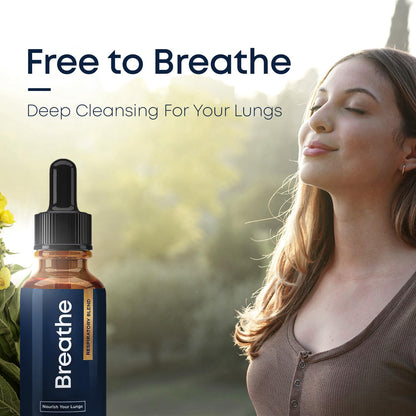 Herbal Tea Therapy Breathe 8-in-1 Mullein Drops – Peppermint, Thyme & Mullein Leaf, 2 oz, USA Made