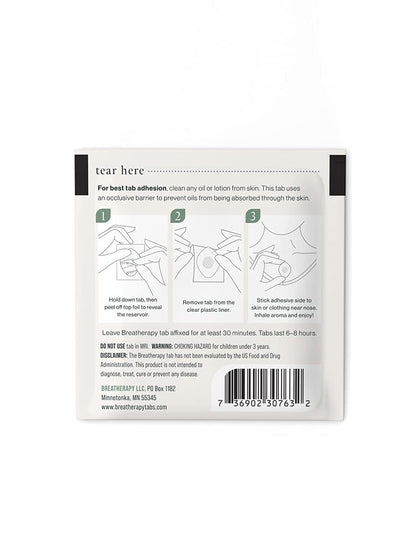 Breatherapy Aromatherapy Balance Patches - Clary Sage Aroma Patch for Digestive Support - 8-Pack