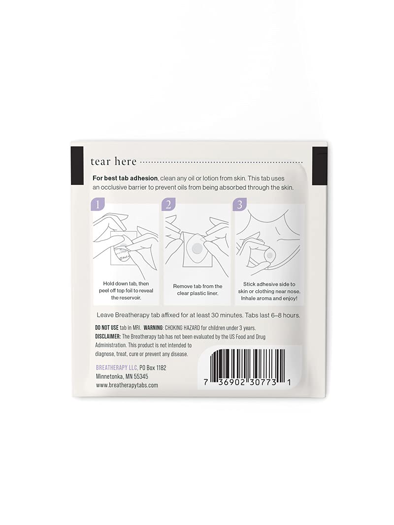 Breatherapy Aromatherapy Wellness Patches - Niaouli & Ginger Essential Oils for Immune Wellness - 8-Pack