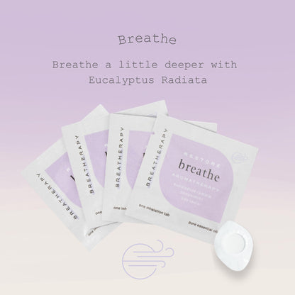 Breatherapy Aromatherapy Breathe Patches – Pure Eucalyptus & Peppermint Essential Oils for Clear Breathing | 8-Pack