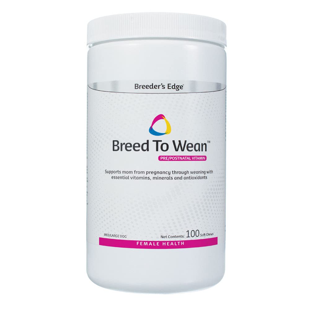 Breeder’s Edge Breed to Wean Prenatal & Postnatal Multivitamin for Dogs & Cats – 100ct