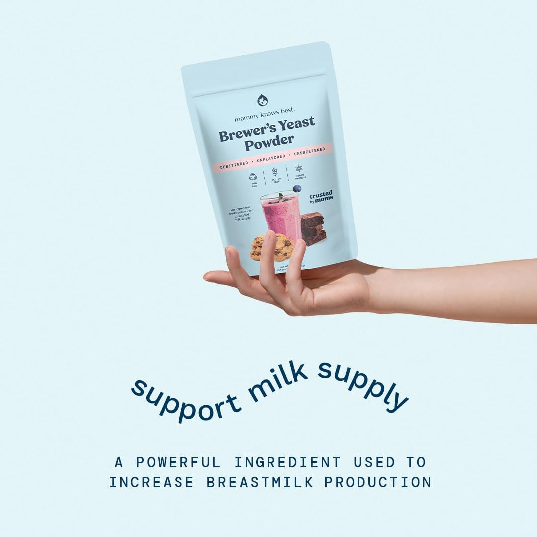 Brewer's Yeast Powder for Lactation & Breast Milk Support - Easy to Bake