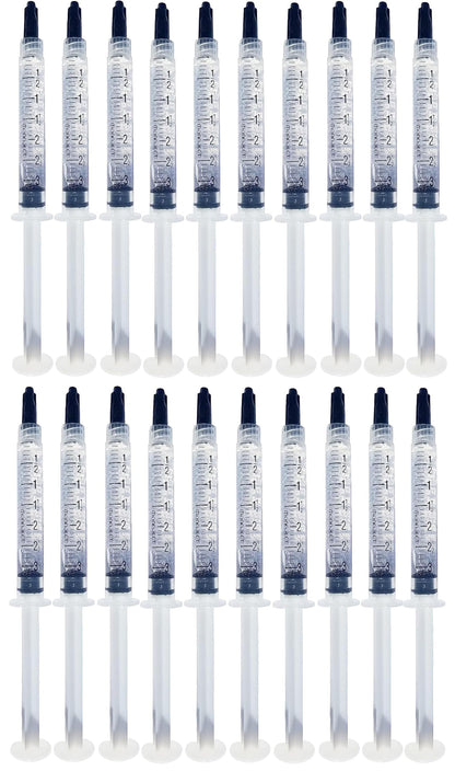 Bright White Smiles 44% Whitening Gel – 20 Syringes(3ml) – Fast-Acting Carbamide Peroxide Teeth Whitener