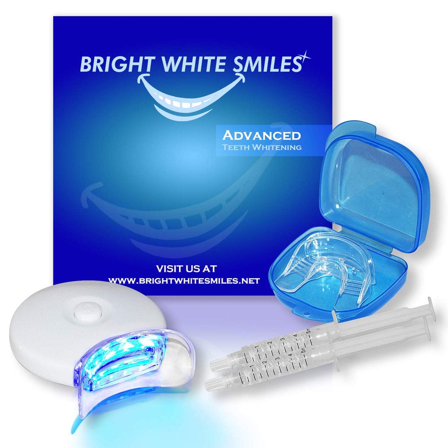 Bright White Smiles Teeth Whitening Kit with LED Light – Home Use
