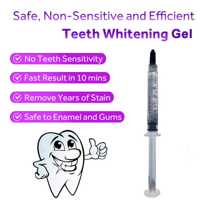 Bright White Smiles Teeth Whitening Gel Refill Kit - 10 Tubes, 44% Carbamide Peroxide