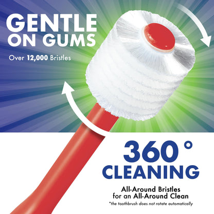 Brilliant Oral Care Kids Toothbrush – 3 Pack, Round Head, Ultra-Soft Bristles (Ages 5-9)