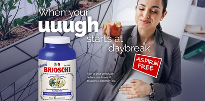 Brioschi Italian Lemon Effervescent for Heartburn and Upset Stomach, 8.5 oz