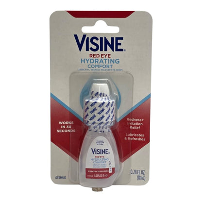 Brite Innovations Visne Red Eye Comfort Redness Relief Eye Drops – Fast 60-Second Relief, 0.28 Fl oz (8 mL) 2 Pack