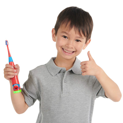 BriteBrush Sesame Street Elmo – Smart Kids Toothbrush with Game Time & Parent Check Light