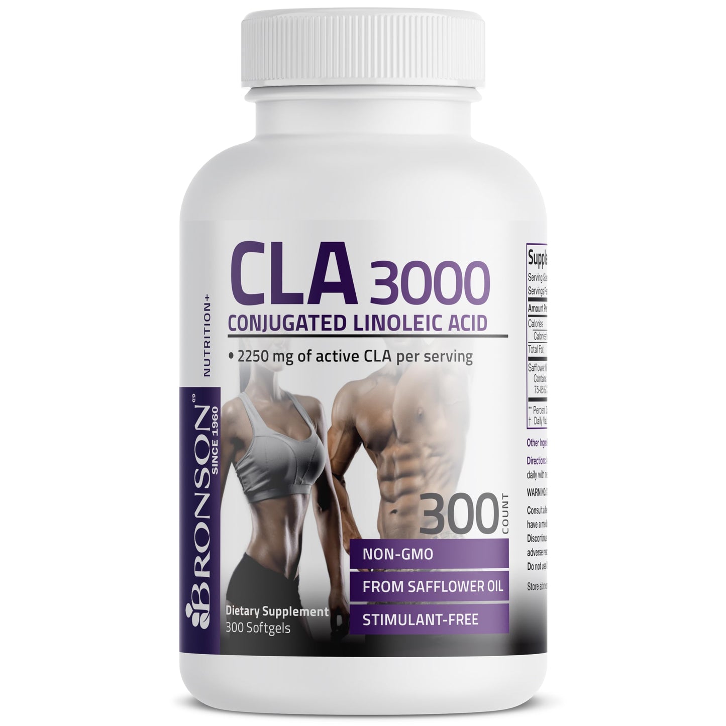 Bronson CLA 3000 Extra High Potency – 2250 mg CLA per Serving