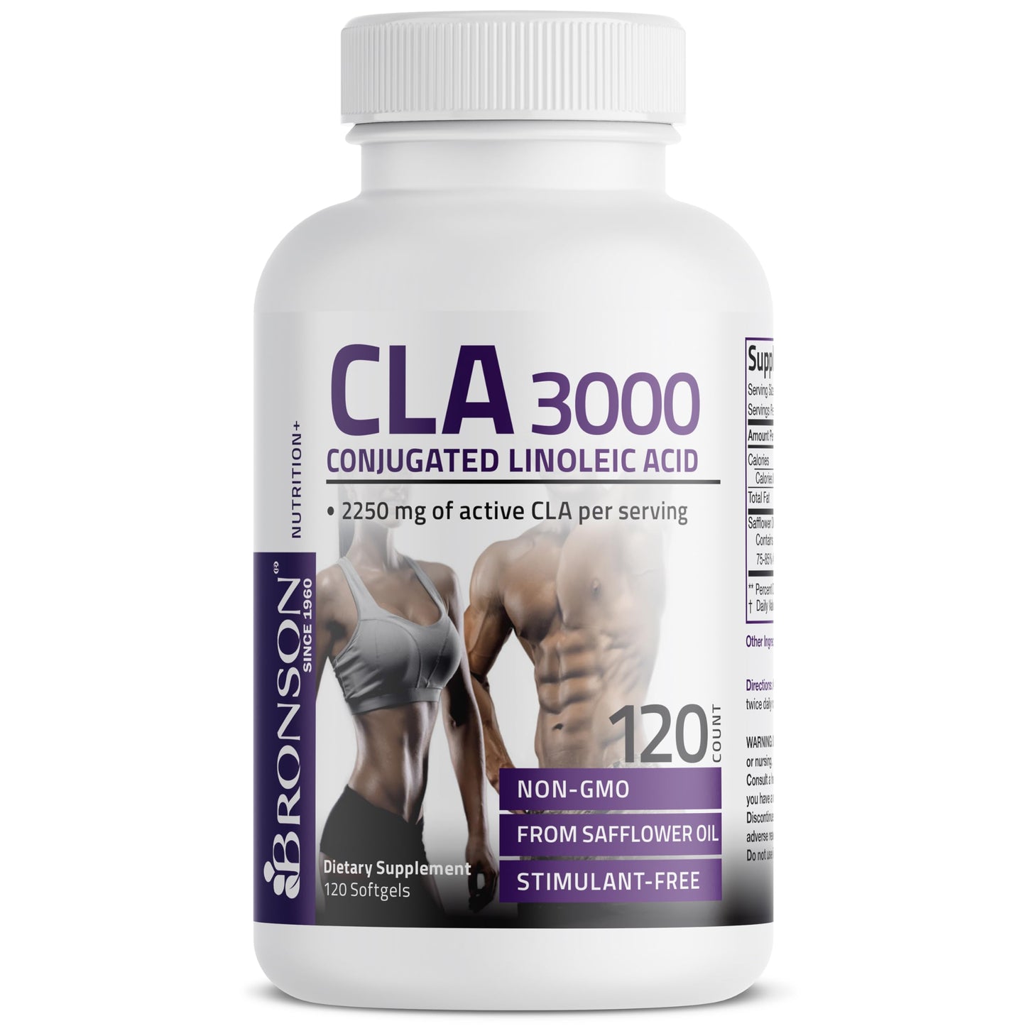 Bronson CLA 3000 Extra High Potency – 2250 mg per Serving, 120 Softgels