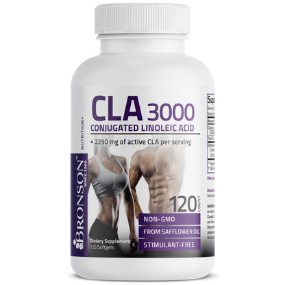 Bronson CLA 3000 Extra High Potency – 2250 mg per Serving, 120 Softgels