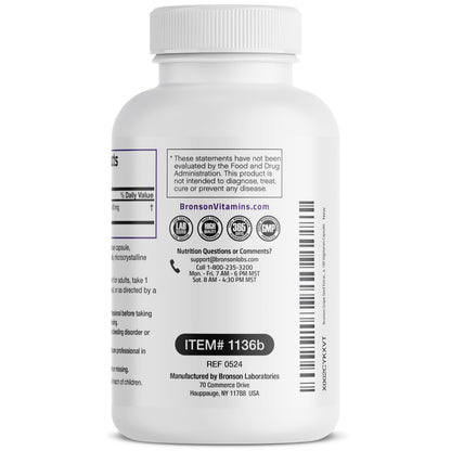 Bronson Grape Seed Extract 400 mg – Antioxidant & Immune Support | 95% Proanthocyanidins | Non-GMO, 180 Vegetarian Capsules