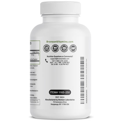 Bronson Korean Panax Ginseng 250 Capsules – Energy, Endurance & Memory