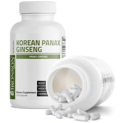 Bronson Korean Panax Ginseng – Energy, Endurance & Memory | 120 Caps