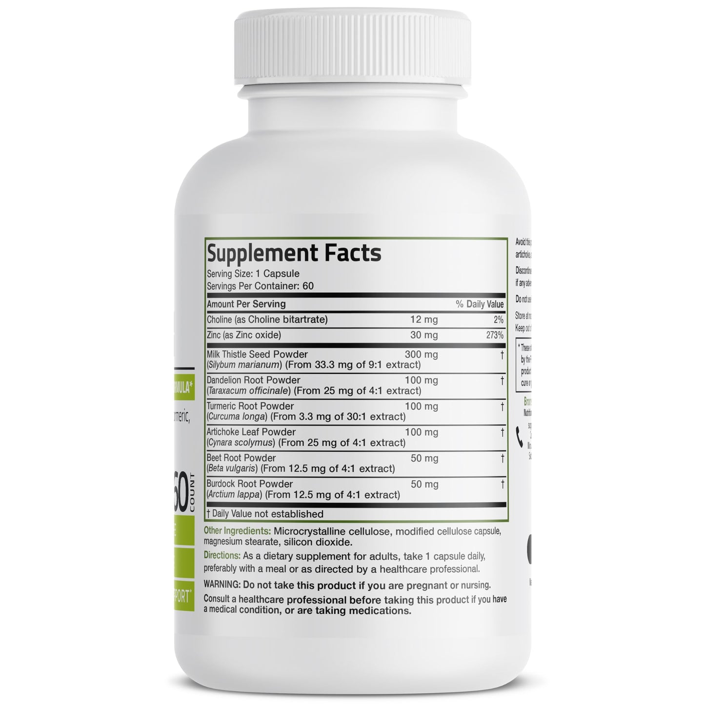 Bronson Liver Detox Advanced Detox & Cleansing Formula – 60 Veg Capsules