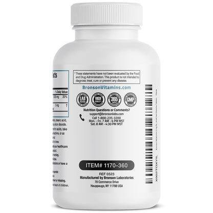 Bronson Melatonin 5mg Fast Dissolve Cherry – 360 Vegetarian Lozenges with Vitamin B6 | Nighttime Sleep Aid