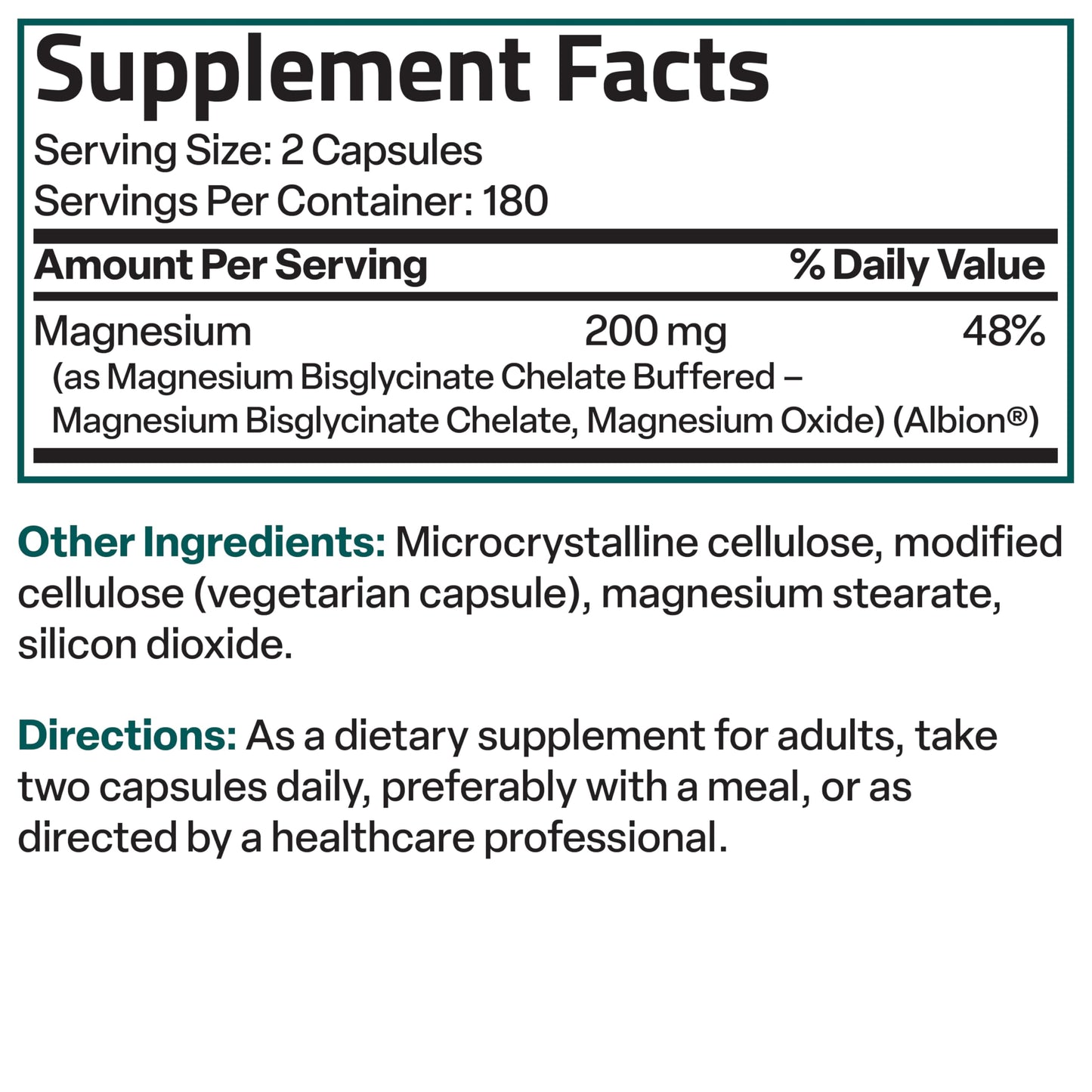 Bronson Magnesium Glycinate 200 mg – Chelated for High Absorption, Gentle on Stomach | Non-GMO, 360 Vegetarian Capsules