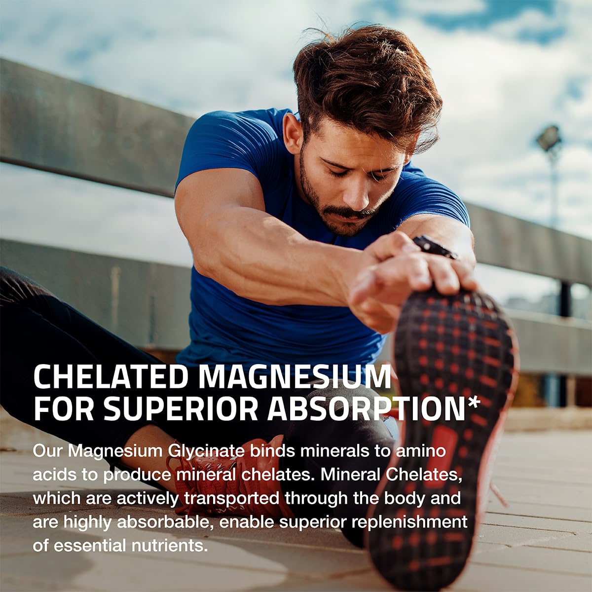 Bronson Magnesium Glycinate 200 mg – Chelated for High Absorption, Gentle on Stomach | Non-GMO, 360 Vegetarian Capsules