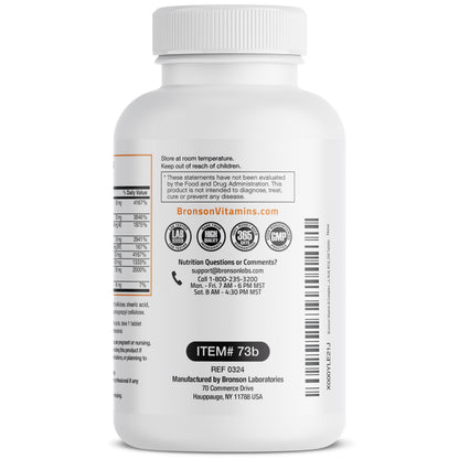 Bronson Super B Vitamin B Complex Sustained Release – 250 Tablets
