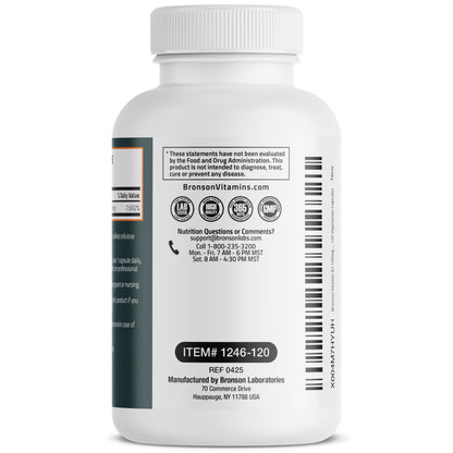 Bronson Vitamin B2 100mg Non-GMO | 120 Vegetarian Capsules