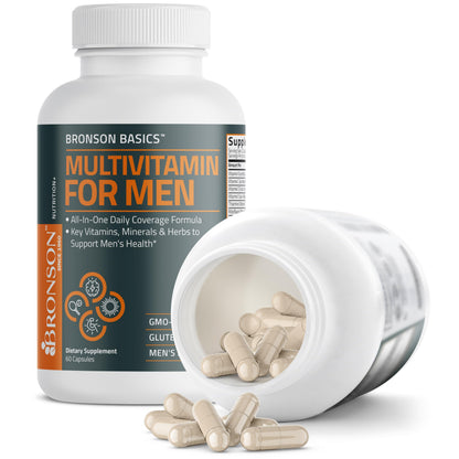 Bronson Multivitamin for Men - All-in-One Daily Coverage (60 Capsules)