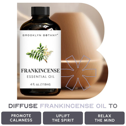 Brooklyn Botany Frankincense Essential Oil – 4 oz, 100% Pure & Natural, Premium Grade