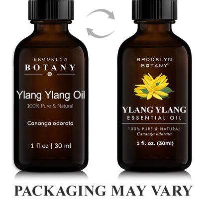 Brooklyn Botany Ylang Ylang Essential Oil – 100% Pure & Natural, Premium Grade, 1 fl oz with Dropper