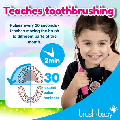 Brush-Baby KidzSonic Unicorn Kids Electric Toothbrush 3+ | DeepClean Bristles