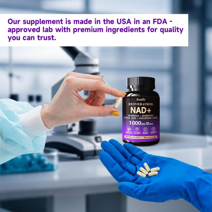 Bualle NAD Liposomal Supplement | Joint Support & Anti-Aging | 120 Capsules