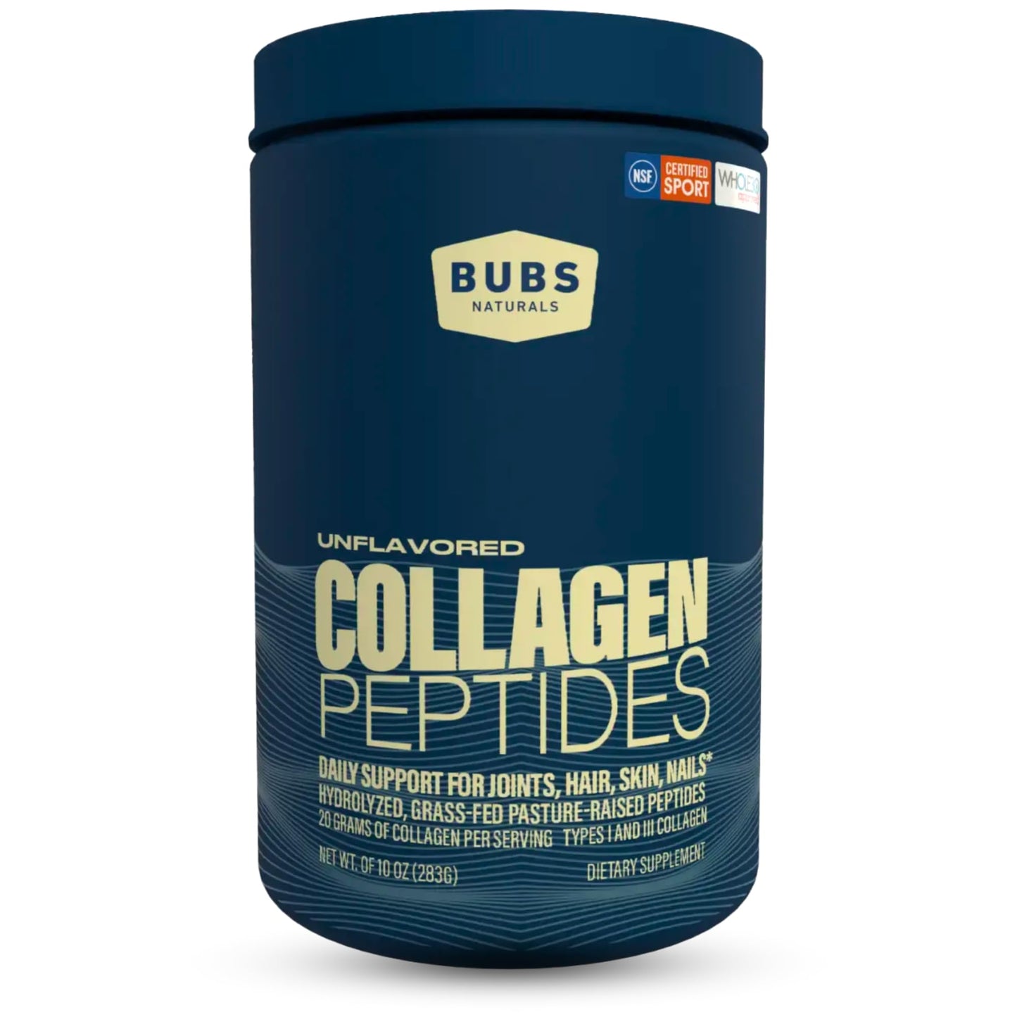 BUBS Naturals Unflavored Collagen Peptides – Grass-Fed, 10oz, 14 Servings | Joints & Skin
