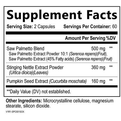 Built by Nature Prostate Supplement – Saw Palmetto, 120 Capsules | Urinary & Prostate Health