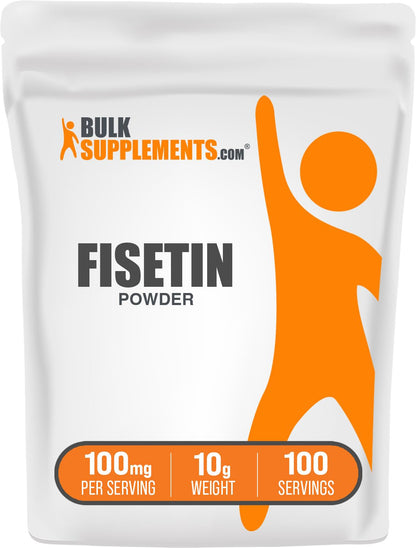 BulkSupplements Fisetin Powder – 100mg per Serving, Gluten Free, 10g
