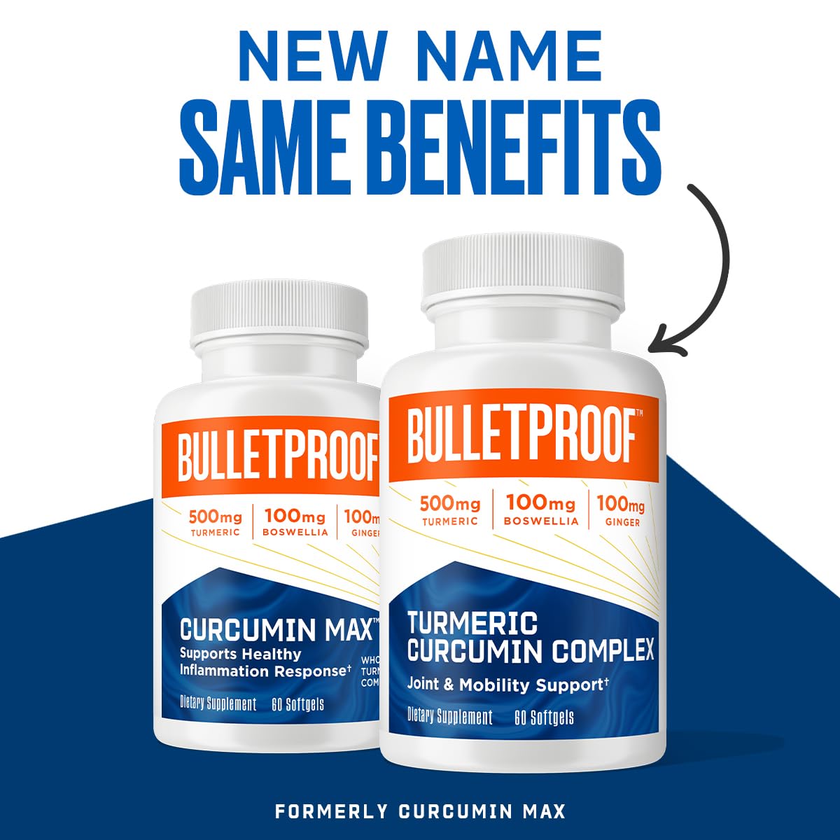 Bulletproof Turmeric Curcumin Complex Softgels - Inflammation & Joint Support (60ct)