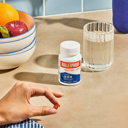 Bulletproof Vitamins A-D-K Softgels | 30 Count for Immune, Bone & Heart Support