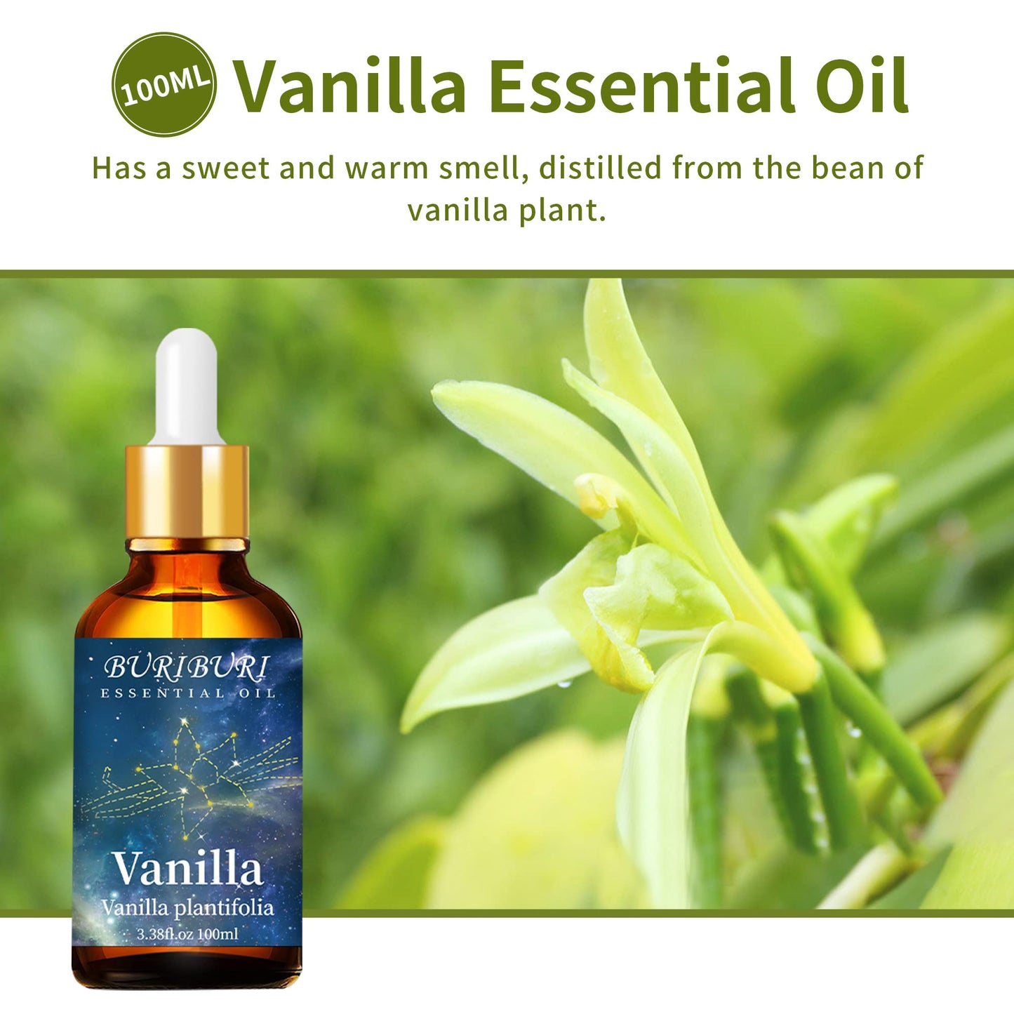 BURIBURI Vanilla & Coconut Essential Oils 100ml – Organic Aromatherapy