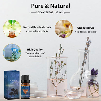 BURIBURI Orange & Vanilla Essential Oils Gift Set - 100% Pure & Undiluted, 10ml x 2