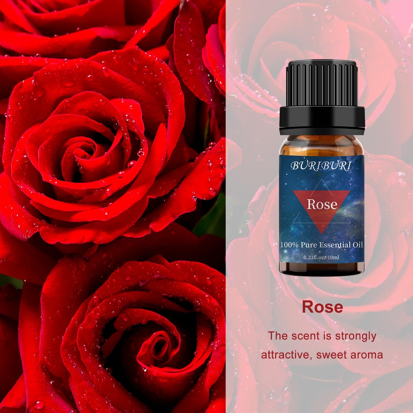 BURIBURI Rose Essential Oil 10ml – 100% Pure, Undiluted & Natural Aromatherapy