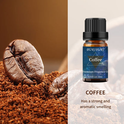 BURIBURI Sandalwood & Coffee Essential Oils 10ml – 100% Pure Fragrance Oils for Diffuser & Massage