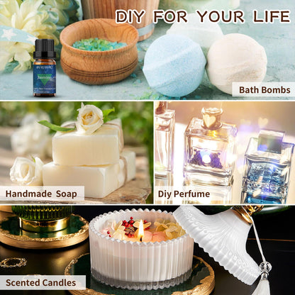 BURIBURI Vanilla & Jasmine Essential Oil Gift Set – 100% Pure, Undiluted, 10ml x 2