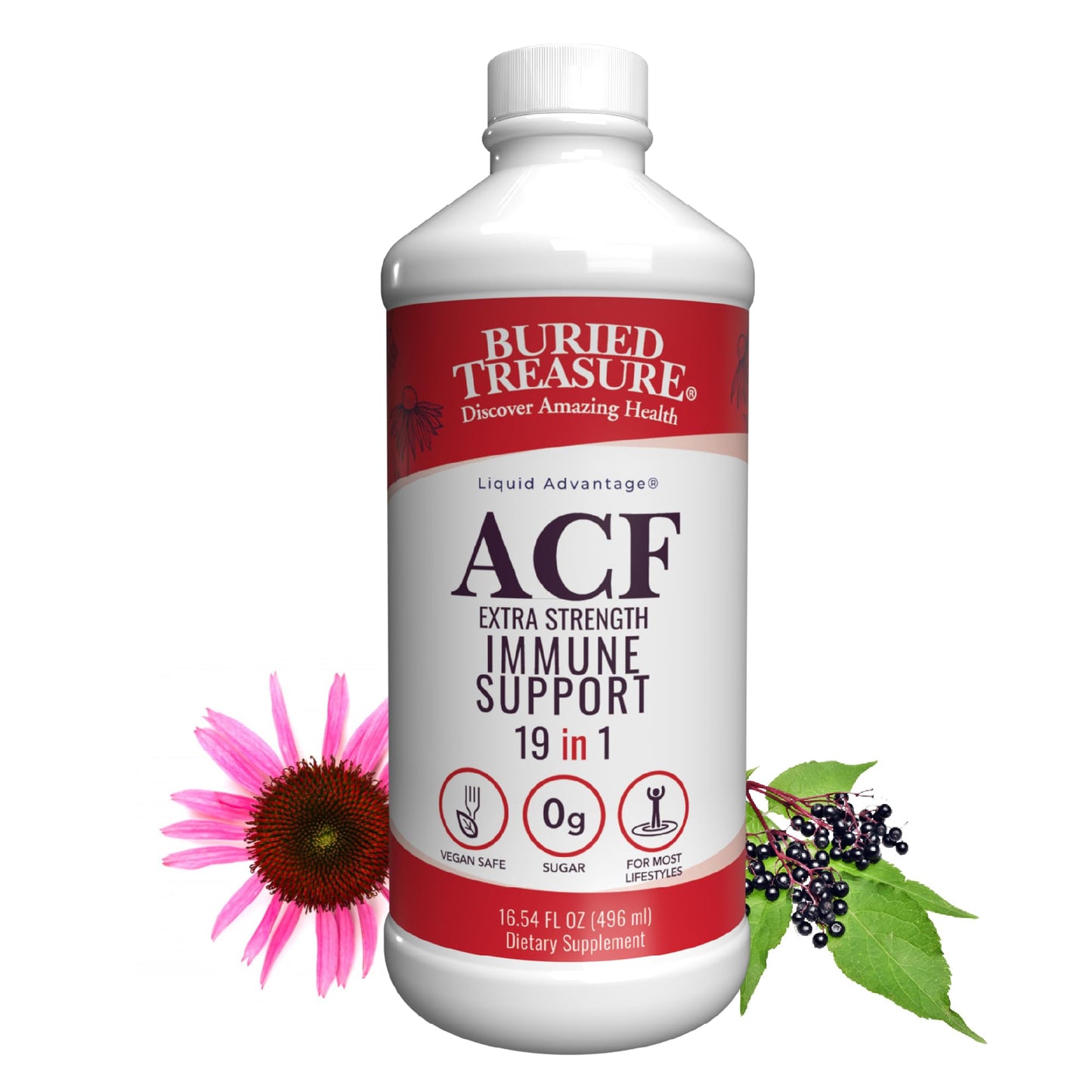 Buried Treasure ACF Extra Strength Immune Support - 16 oz, 16 Servings