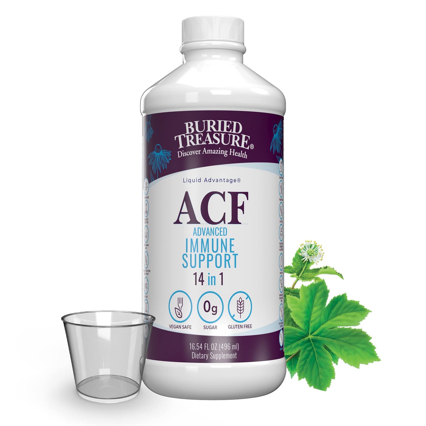 Buried Treasure ACF Immune Support - Vitamin C, Elderberry & Zinc